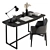 Poliform Office Desk Set - Sleek and Functional 3D model small image 1