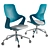 Coza Task Chair: Comfortable & Dynamic Support 3D model small image 1