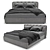 Elegant Flair Bed: Poltronafrau 3D model small image 1