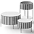 Sleek Twist Coffee Tables: Modern Elegance 3D model small image 3