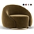 Sculptural Abbracci Armchair: A GHIDINI1961 Masterpiece 3D model small image 1