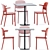 Colos Table & Chair Set 3D model small image 1