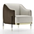 Elegant Capitol Collection Armchair 3D model small image 2