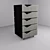  Modern Minimalist Bedside Table 3D model small image 1