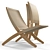 Modern Design Cuba Chair 3D model small image 3