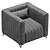 Elegant Simona Armchair 3D model small image 6