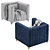 Elegant Simona Armchair 3D model small image 7