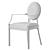 Elegant Eichholtz Scribe Dining Chair 3D model small image 4