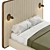 Elegant Mezzo Como Bed 3D model small image 2