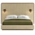 Elegant Mezzo Como Bed 3D model small image 3