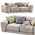 Luxury Pasha Sofa: Chic and Elegant 3D model small image 5