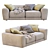 Luxury Pasha Sofa: Chic and Elegant 3D model small image 6