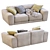 Luxury Pasha Sofa: Chic and Elegant 3D model small image 1