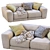 Luxury Pasha Sofa: Chic and Elegant 3D model small image 4