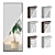 Adjustable Glass Partition with Multiple Glass Options 3D model small image 2