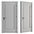 Elegant Neo Classic Door Set 3D model small image 3