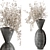 Pampas Plantset in Handmade Vase 3D model small image 6