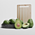 Versatile Avocado Set: 6 Varieties, Cutting Board & Plate 3D model small image 1