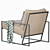EICHHOLTZ Rowen Velvet Accent Chair 3D model small image 3