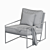 EICHHOLTZ Rowen Velvet Accent Chair 3D model small image 5