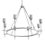 Sleek Salita Pendant: Perfect Lighting Solution 3D model small image 2