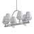 Elegant 6-Light Chandelier: Illuminate with Style 3D model small image 2