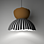 Recycled Paper Pendant Lamp 3D model small image 1