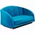 SAARI 2015 - Modern Millimeter-Sized Sofa 3D model small image 2