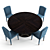 Fendi Casa Alba Dining Set 3D model small image 2