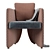 Elegant Anna Tub Chair: Comfortable and Customizable 3D model small image 6