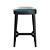 Devon Oak Bar Stool: Elegant & Ergonomic 3D model small image 3