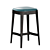 Devon Oak Bar Stool: Elegant & Ergonomic 3D model small image 5