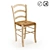 Wicker Seat Chair: Perrine 3D model small image 1