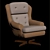 Vintage Dux Shearling Armchairs 3D model small image 5