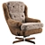 Vintage Dux Shearling Armchairs 3D model small image 7