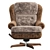 Vintage Dux Shearling Armchairs 3D model small image 8