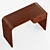 Creative Haven: Aria Wood Desk 3D model small image 4