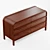 Marienne Wood 6-Drawer Dresser 3D model small image 2