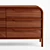 Marienne Wood 6-Drawer Dresser 3D model small image 4