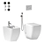 Cielo Shui Comfort Back-to-wall WC/Bidet 3D model small image 1