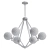 Elegant 6-Light Chandelier 3D model small image 2