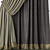 Elegant Curtain Set with Tulle 3D model small image 3