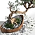 Artistic Bonsai Plant Sculpture 3D model small image 2