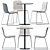 Elegant Alfiere Table Set: Colos & Arper 3D model small image 1