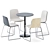 Elegant Alfiere Table Set: Colos & Arper 3D model small image 2