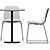 Elegant Alfiere Table Set: Colos & Arper 3D model small image 4