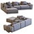 Pasha Leather Sofa by Jesse 3: Elegant and Timeless 3D model small image 6