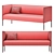 Contemporary Talk 3-Seater Sofa 3D model small image 5