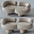 Elegant Siamese Sofa: Perfectly Crafted 3D model small image 26