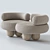 Elegant Siamese Sofa: Perfectly Crafted 3D model small image 5